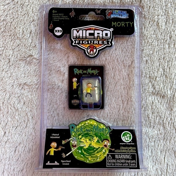 🟢 Rick and Morty Micro-Figures “Morty” Collectible - Picture 1 of 5